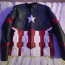 Captain America Custom Leather Jacket
