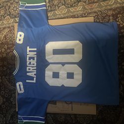 Steve Largent Seattle Seahawks throwback stitched jersey