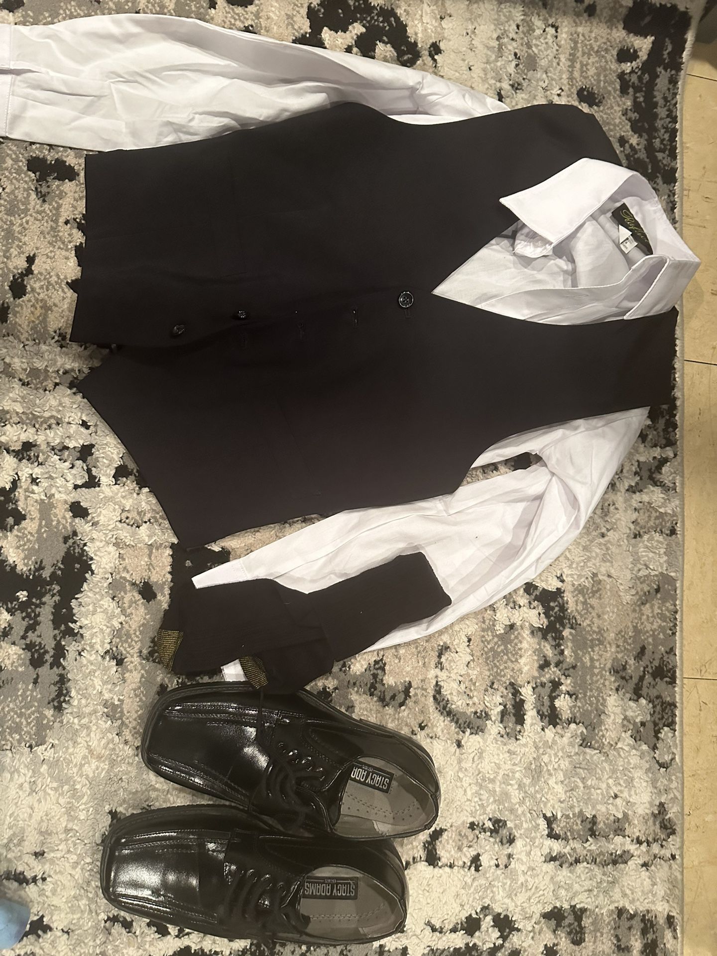 Boys Size 8 Shirt And Best Wedding Formal Attire Dress Shoes Size 1 And Long Socks 
