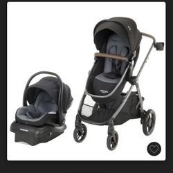 Maxi-Cosi Siena CP 5-in-1 Modular Travel System - Mystic Gray