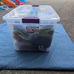 Sterilite Storage Bin with Clothes 18 month boys