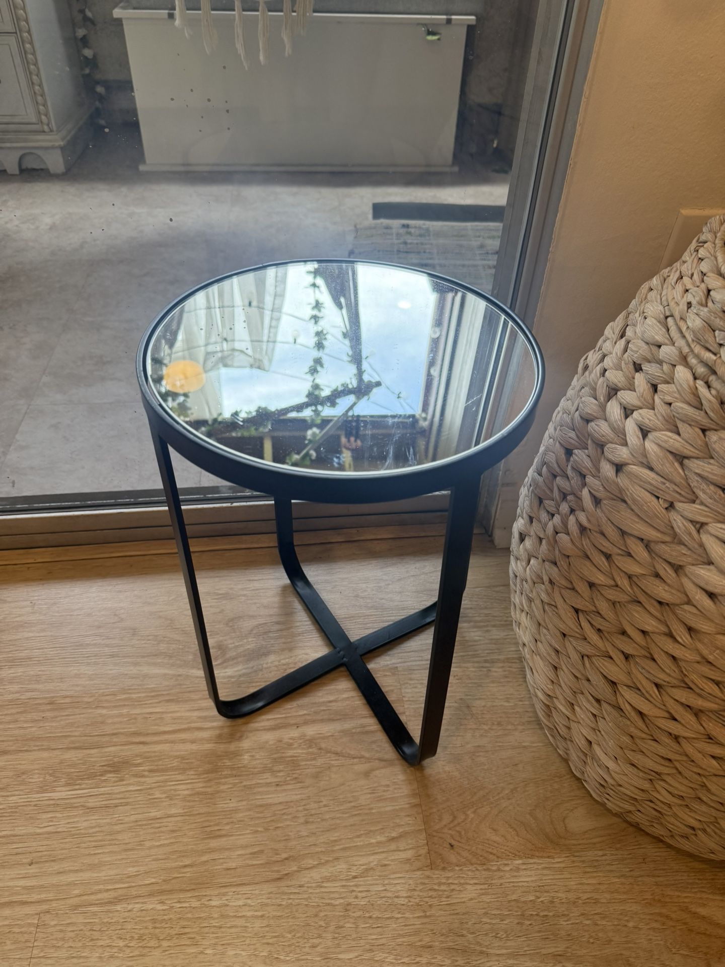Mirrored Side Table