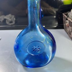 Cobalt Blue Sand Dollar Vintage Glassboro 1850 bottle