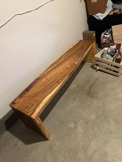 Wooden bench
