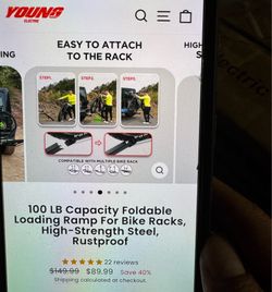 Electric bike loading ramp