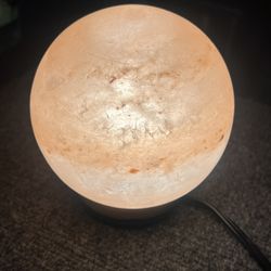 Himalayan round salt lamp with dimmer
