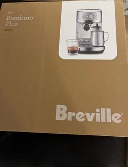 NEW Breville Bambino Plus Espresso Coffee Machine/Maker BES500BSS1BUS1
