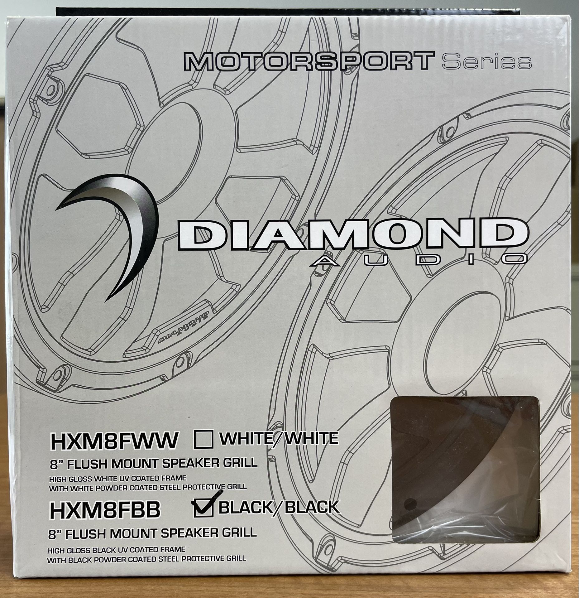 Diamond Audio HXM8FBB Speaker Grill