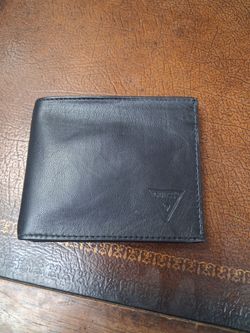 Guess Black Leather Bifold Wallet