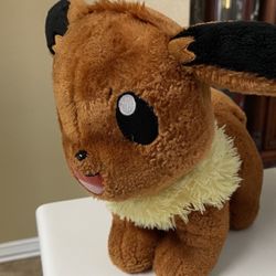 Build A Bear Plush Pokemon Eevee Brown Yellow Stuffed Animal