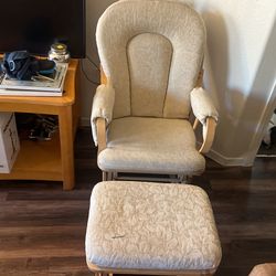 Rocking Chair And Foot Rest