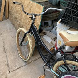 Silver tan brown blue black bike bicycle Lowrider beach cruiser