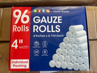 GAUZE ROLLS 4 Inches x 4.1 Yd Each