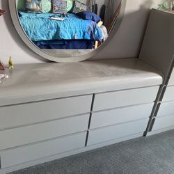 Dresser, Mirror Armoire 