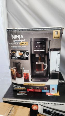Ninja DualBrew Hot & Iced 12-Cup Drip Coffee Maker, K-Cup Compatible, Rapid Cold Brew, CFP150, Black
