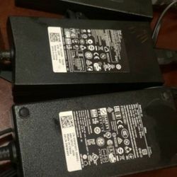 3 DELL HIGH WATTAGE LAPTOP CHARGERS