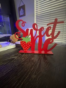 Strawberry 1st birthday decorations