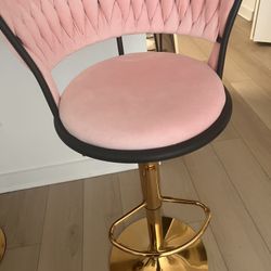 $40/ Each Swivel Counter Height Bar Stools with Back Set of 2,Adjustable Dining Barstool 