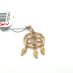 10kt Gold Diamond Pendant Dream Catcher 1.87grams .05ctw 153744 5