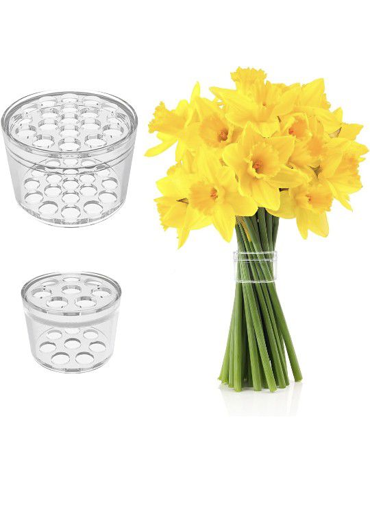 Brand New Spiral Ikebana Stem Holder, Set of 2 Spiral Stem Holder for Flowers, 2024 Spiral Stem Holder for Vases, Spiral DIY Bouquet Twister Flower 
