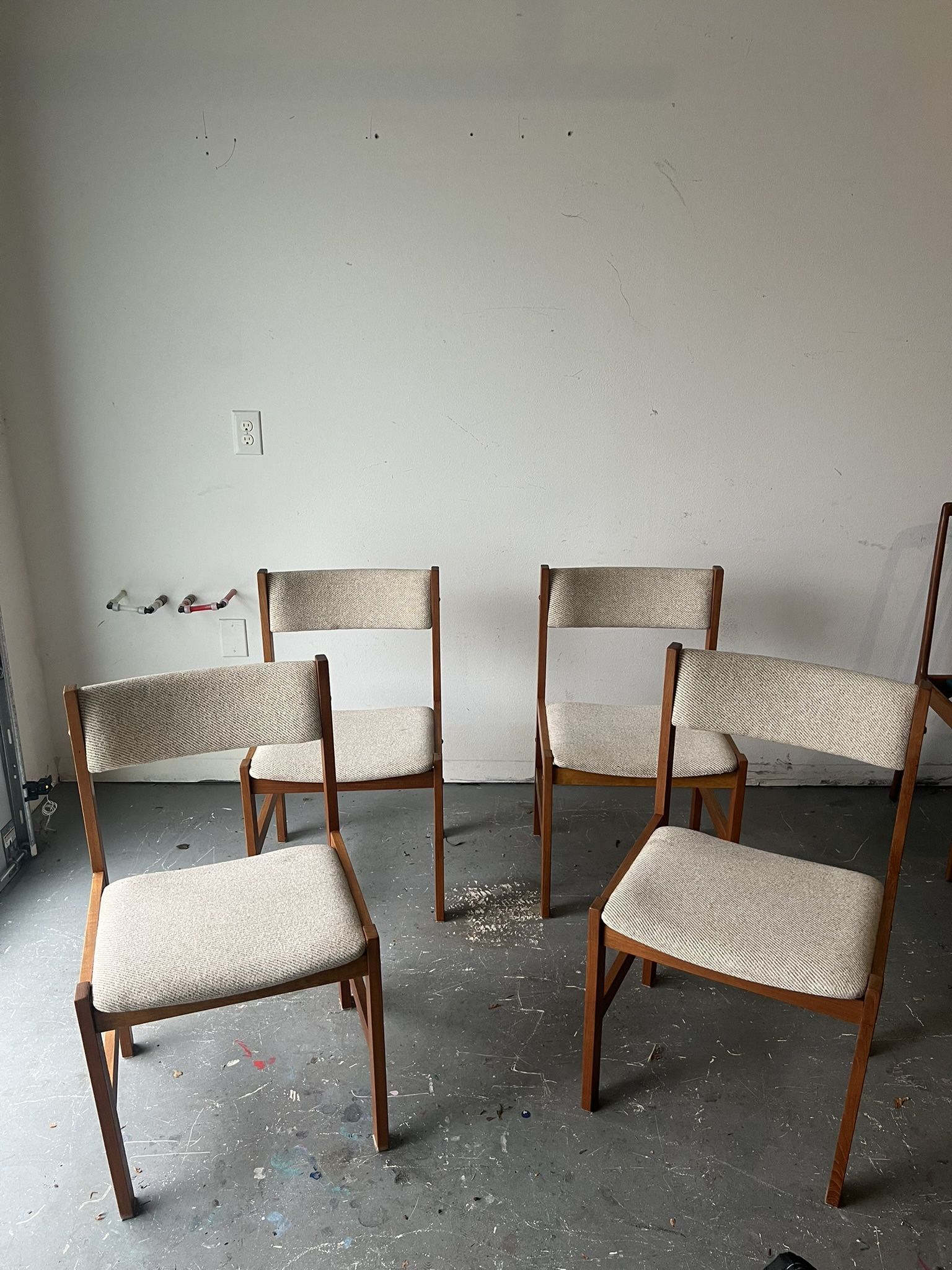 Vintage Mid Century Danish Style Dining Chairs