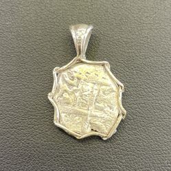 Spanish Colonial Shipwreck Coin Pendant W /COA