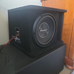 10 Inch Subwoofer PIONEER A-Series TS-A250D4 In A Skar 10 Inch Vented Box
