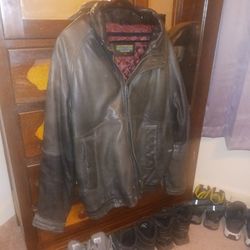 LEATHER COAT