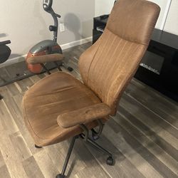 Large brown office chair