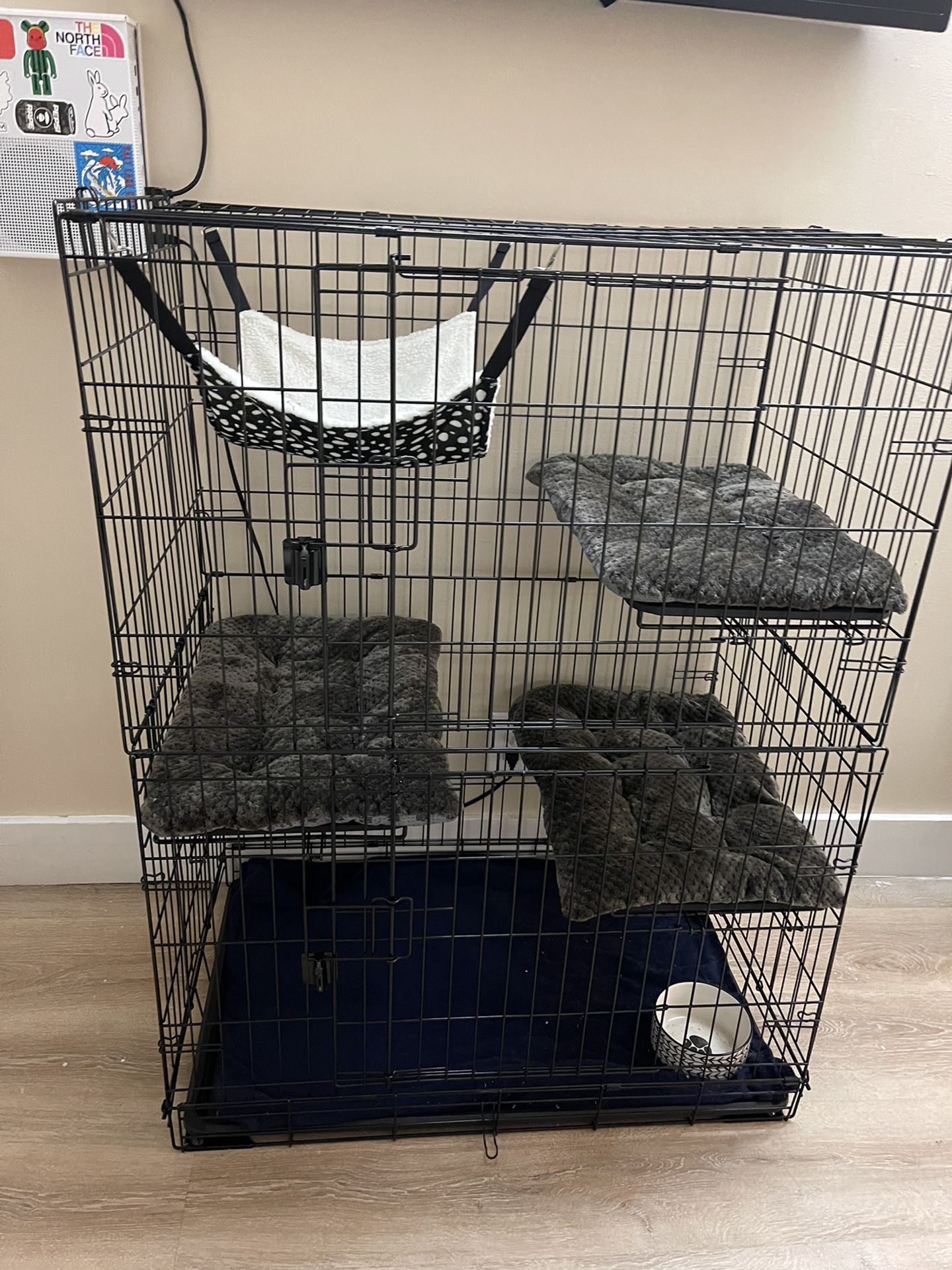 Cat Cage - Hammock & Pads Included