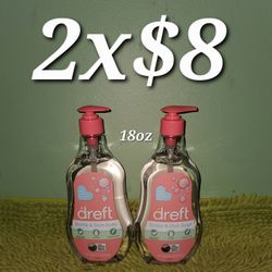 2  Bottle & Dish Soap Dreft 18oz