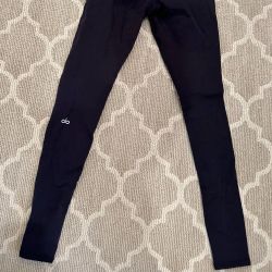 alo high waisted black leggings for Yoga, $60