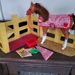 Childrens Play Horse With Accessories As Shown
