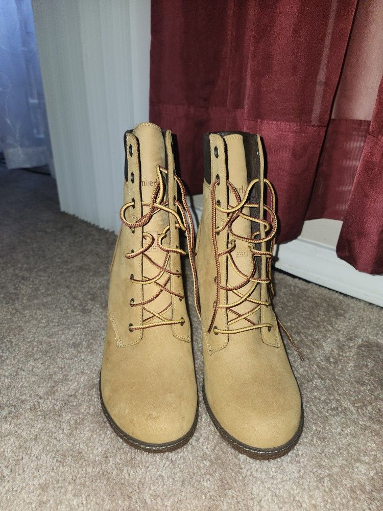 Timberland Size 8 Heel Boots