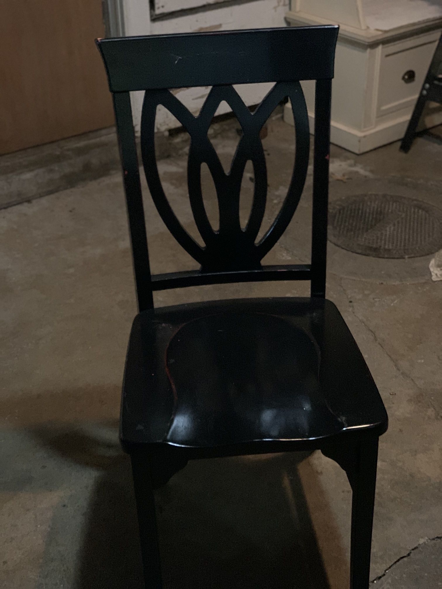 Pier One Black Dining Table with 4 Chairs for Sale in Alsip, IL OfferUp