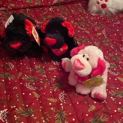 Valentine Peluches 3x$7.00 New Con Etiqueta