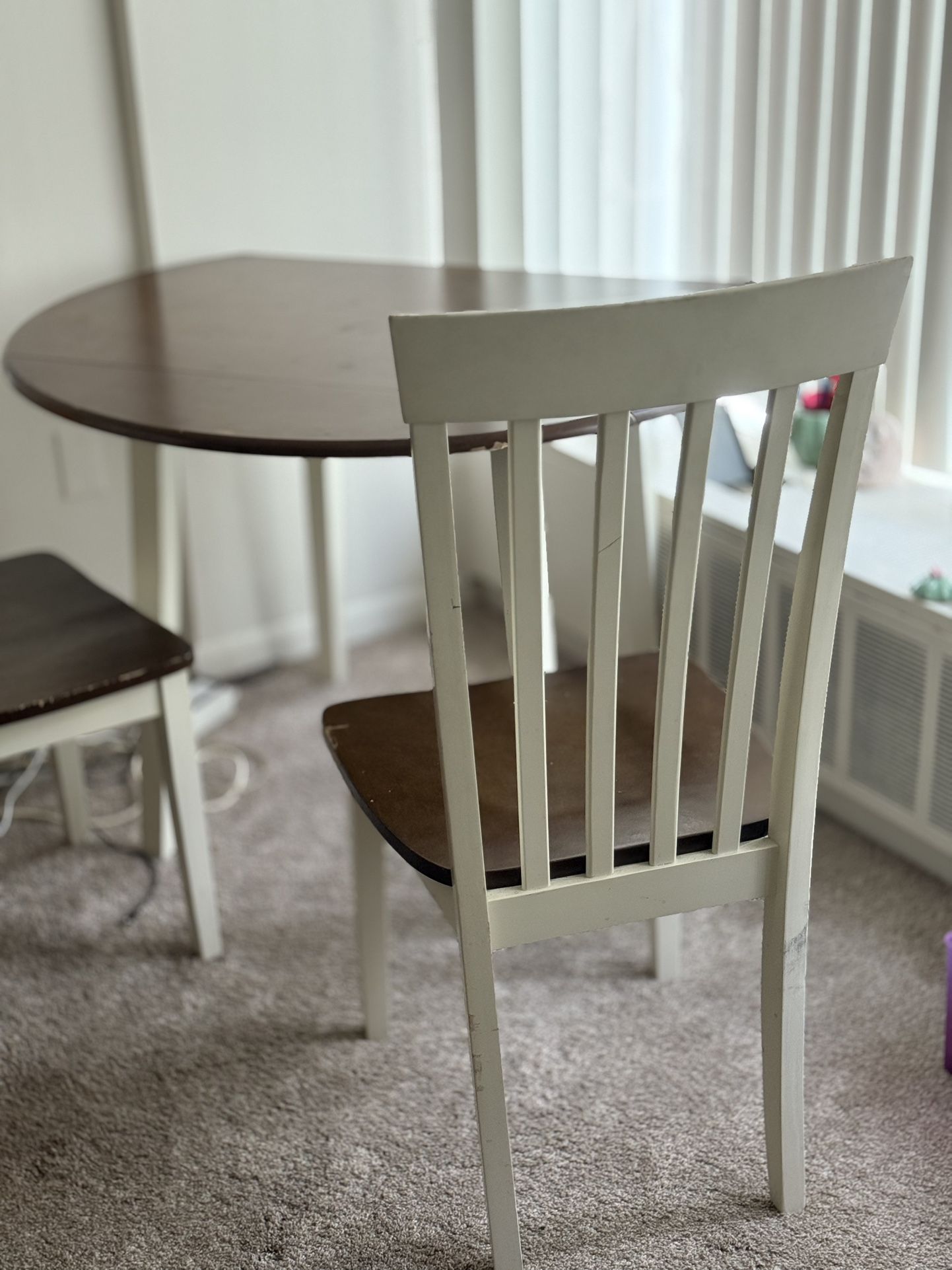 2-Person Drop-Leaf Dining Table Set – Perfect for Apartments!