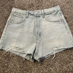 Denim High Waisted Shorts