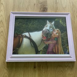 New Disney Store 2011 Tangled Lithograph Print Framed