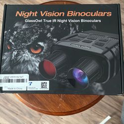 GLASSOWL TRUE IR NIGHT VISION BINOCULARS New In Open Box