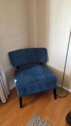Blue Velvet Chair