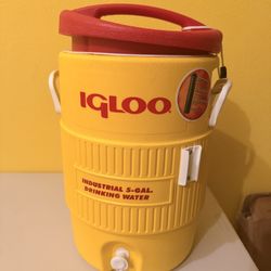 Igloo Red/Yellow 5 gal Water Cooler Brand New On Sale!!