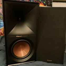 Klipsch R-60M Bookshelf Speakers | Powerful Bass | High-Efficiency Sound | 6.5” Woofers | Tractrix Horn