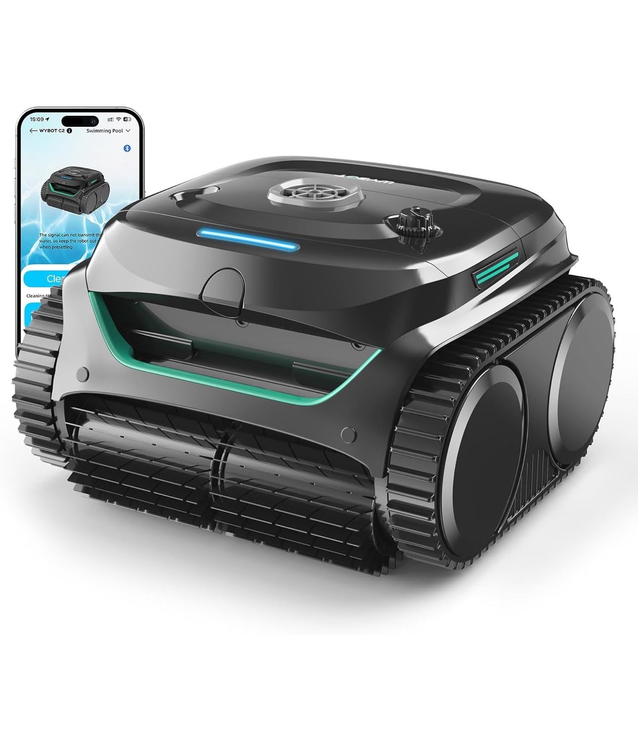 WYBOT C2 Robotic Pool Cleaner, Cordless Pool Vacuum