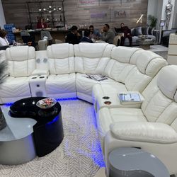 Just $10 Down 🔥Bluetooth Speaker And led Lights Power Recliners