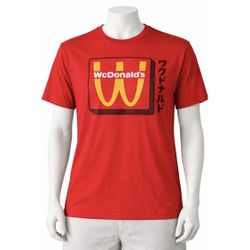 Gildan 2024 McDonalds "WcDonald's" Anime Graphic Tee Collab Crew T Shirt