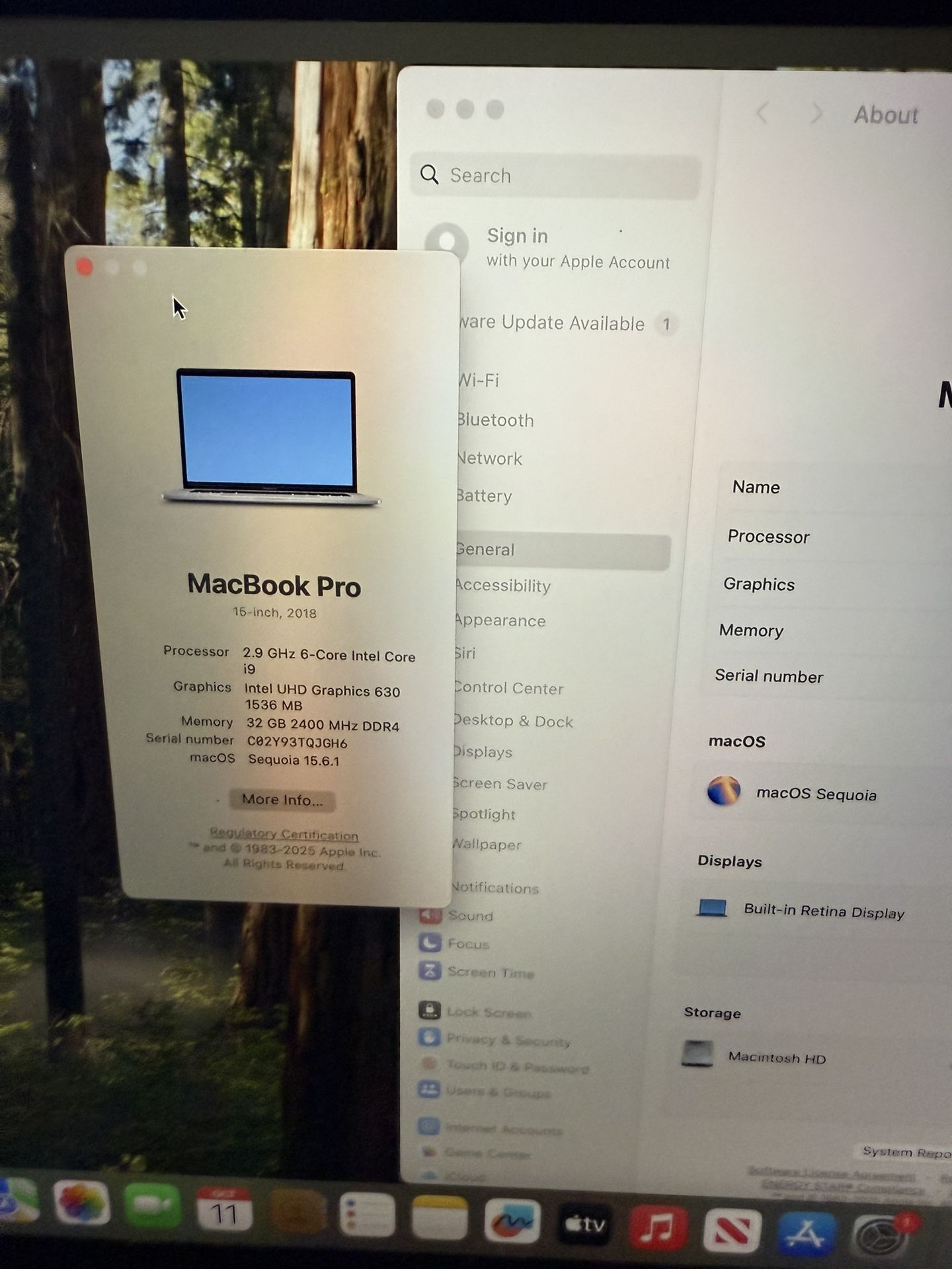 MacBook Pro 15 in. 2018