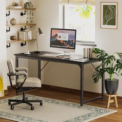 New Black 63” Long Computer Gaming Desk