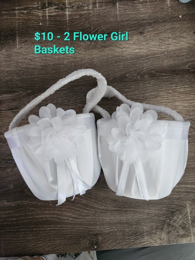 2 Flower Girl Baskets