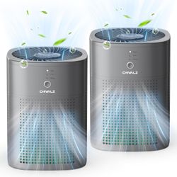 BRAND NEW 2 Pack Air Purifiers with 24dB Sleep Mode, True HEPA Filter for Bedroom